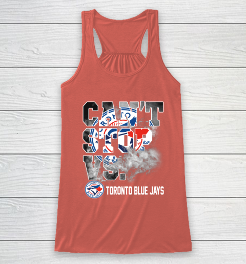 MLB Toronto Blue Jays Baseball Can't Stop Vs Blue Jays Racerback Tank 3