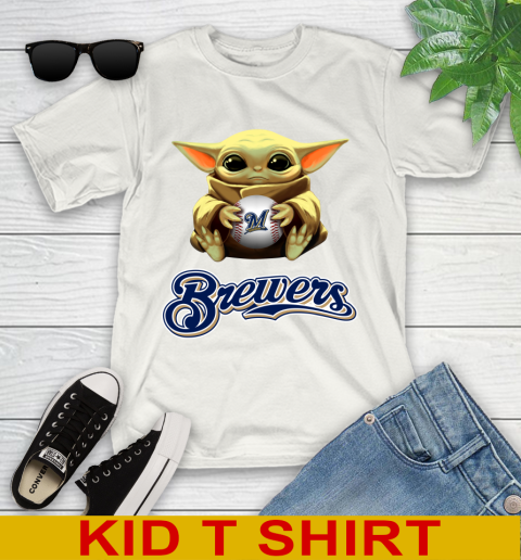 MLB Baseball Milwaukee Brewers Star Wars Baby Yoda Shirt 101