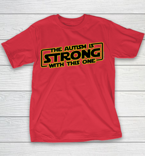 The Autism Is Strong With This One Autism Awareness Youth T-Shirt 7