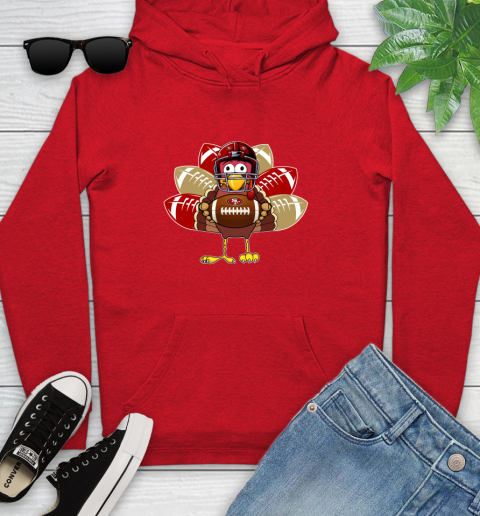 San Francisco 49ers Turkey Thanksgiving Day Youth Hoodie 11