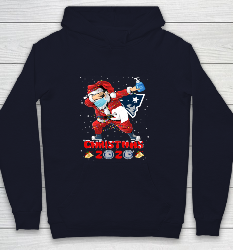 New England Patriots Funny Santa Claus Dabbing Christmas 2020 NFL Youth Hoodie 2
