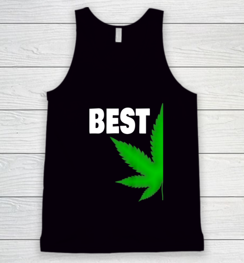 Best Buds Couples Matching BFF Marijuana Leaf Weed Best Tank Top