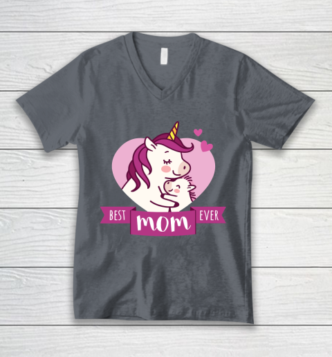 Mother's Day Funny Gift Ideas Apparel  Best Mom Ever T Shirt V-Neck T-Shirt 4