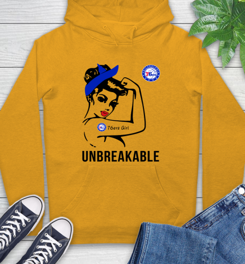 NBA Philadelphia 76ers Girl Unbreakable Basketball Sports Hoodie 2