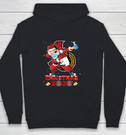 Ottawa Senators Funny Santa Claus Dabbing Christmas 2020 NHL Youth Hoodie