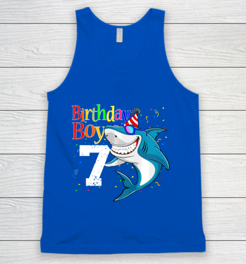 Kids 7th Birthday Boy Shark Shirts 7 Jaw Some Four Tees Boys 7 Years Old Tank Top 4