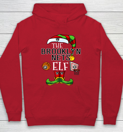 Brooklyn Nets Christmas ELF Funny NBA Hoodie 7