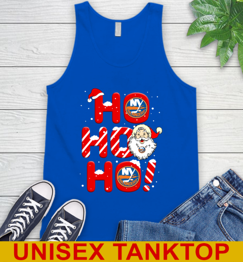 New York Islanders NHL Hockey Ho Ho Ho Santa Claus Merry Christmas Shirt Tank Top 4