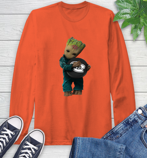 NHL Groot Guardians Of The Galaxy Hockey Sports Montreal Canadiens Long Sleeve T-Shirt 5