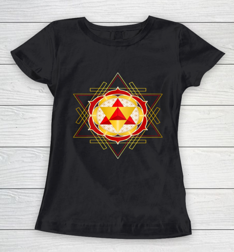 Merkaba Star Tetrahedron Flower of Life Mandala Women's T-Shirt