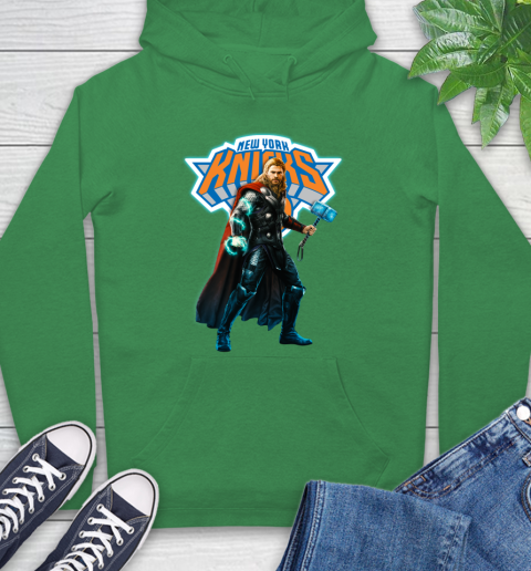 NBA Thor Avengers Endgame Basketball New York Knicks Hoodie 8