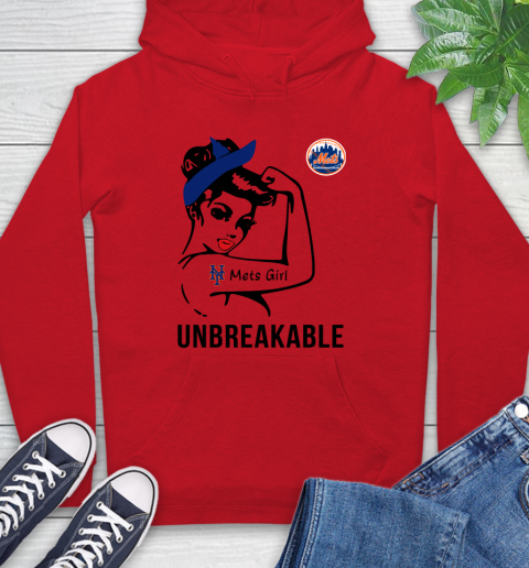 MLB New York Mets Girl Unbreakable Baseball Sports Hoodie 8