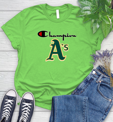 MLB Baseball Oakland Athletics Champion Shirt Women's T-Shirt 7