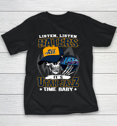 Listen Haters It is JAZZ Time Baby NBA Youth T-Shirt