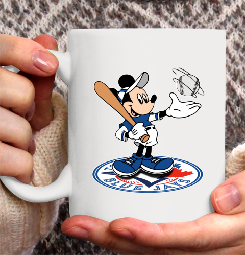 MLB Baseball Toronto Blue Jays Cheerful Mickey Disney Shirt Ceramic Mug 15oz 2
