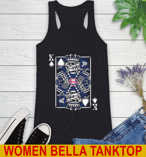 Philadelphia Phillies MLB Baseball The King Of Spades Death Cards Shirt Racerback Tank