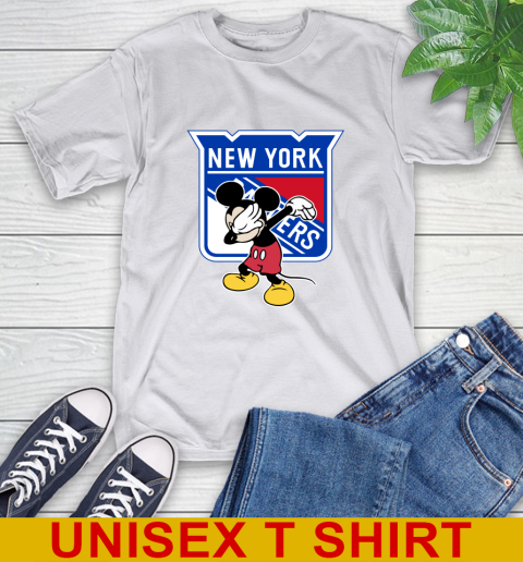 New York Rangers NHL Hockey Dabbing Mickey Disney Sports T-Shirt 12