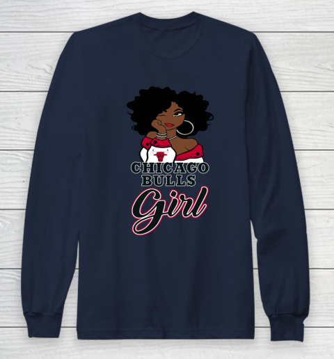 Chicago Bulls Girl NBA Long Sleeve T-Shirt 4