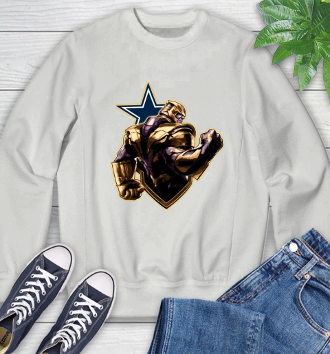 NFL Thanos Avengers Endgame Football Sports Dallas Cowboys Sweatshirt 5