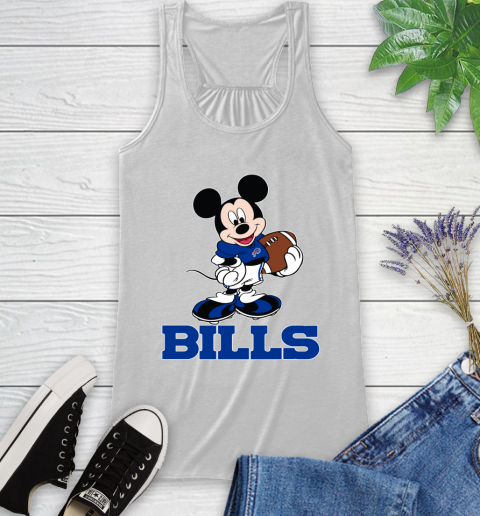 NFL Football Buffalo Bills Cheerful Mickey Mouse Shirt Racerback Tank 2