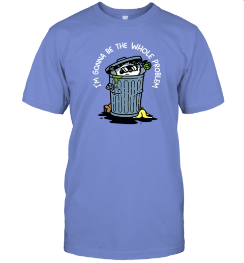 jqax raccoon iamp 39 m gonna be the whole problem premium classic t shirt 2 front violet