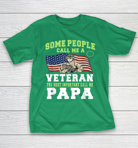 Grandpa Funny Gift Apparel  Men Grandpa Veteran The Important Call Me Pap T-Shirt 15
