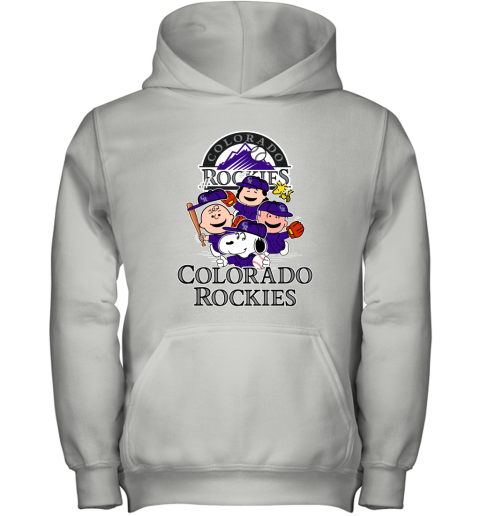 Peanuts Charlie Brown And Snoopy Playing Baseball Colorado Rockies shirt,sweater,  hoodie, sweater, long sleeve and tank top