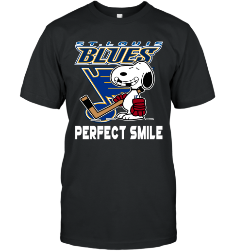 NHL St.Louis Blues Snoopy Perfect Smile The Peanuts Movie Hockey T Shirt  Hoodie