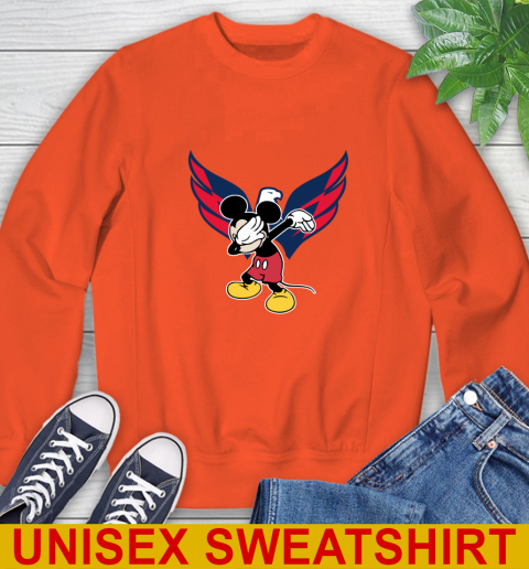 Washington Capitals NHL Hockey Dabbing Mickey Disney Sports Sweatshirt 4