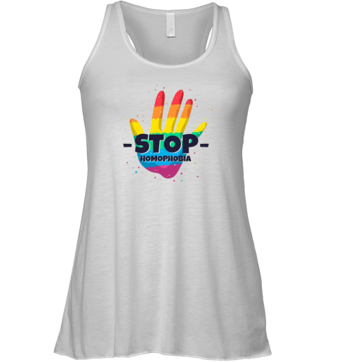 Stop Homophobia Illustration Racerback Tank