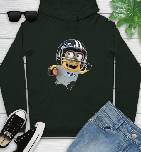 NFL Seattle Seahawks Minions Disney Football Sports Youth Hoodie 13