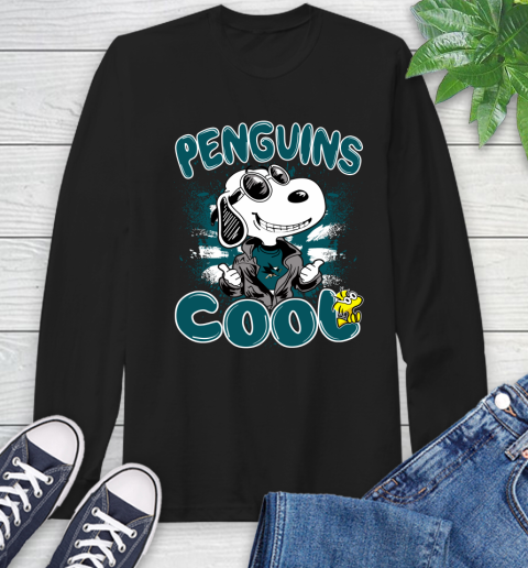 NHL Hockey San Jose Sharks Cool Snoopy Shirt Long Sleeve T-Shirt