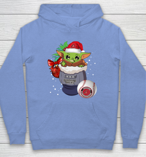 Arizona Diamondbacks Christmas Baby Yoda Star Wars Funny Happy MLB Hoodie 11