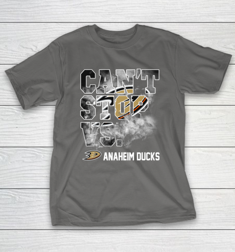 NHL Anaheim Ducks Hockey Can't Stop Vs T-Shirt 8