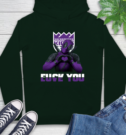 NBA Sacramento Kings Deadpool Love You Fuck You Basketball Sports Hoodie 12