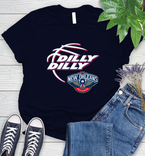 NBA New Orleans Pelicans Dilly Dilly Basketball Sports Women's T-Shirt 3