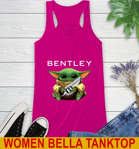 Star Wars Baby Yoda Hugs Bentley Car Shirt 42