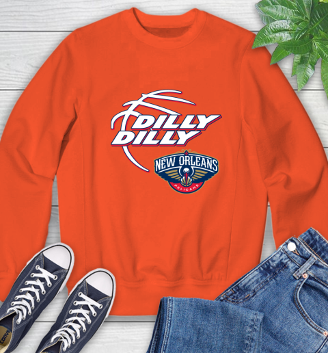 NBA New Orleans Pelicans Dilly Dilly Basketball Sports Sweatshirt 4