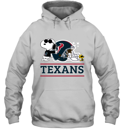 The Houston Texans Joe Cool And Woodstock Snoopy Mashup Hoodie