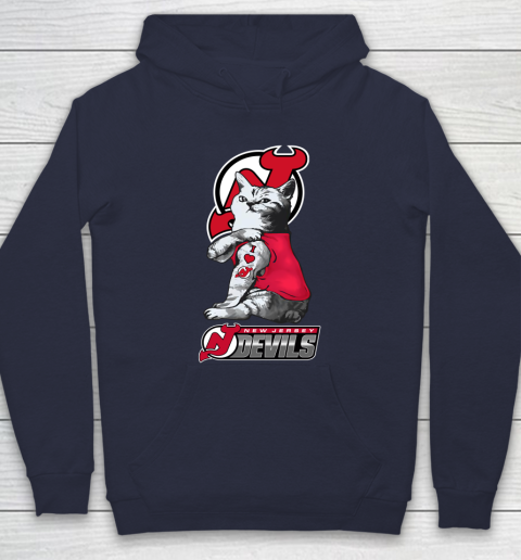 NHL My Cat Loves New Jersey Devils Hockey Hoodie 2