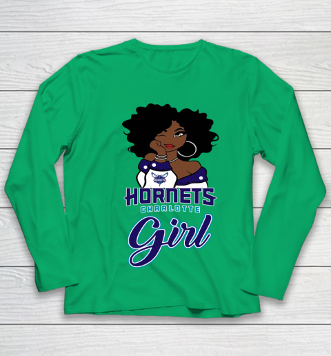 Charlotte Hornets Girl NBA Youth Long Sleeve 6