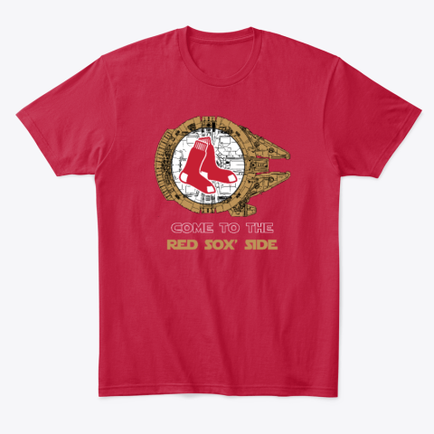 unaf come to the boston red sox side star wars classic t shirt 2 front red