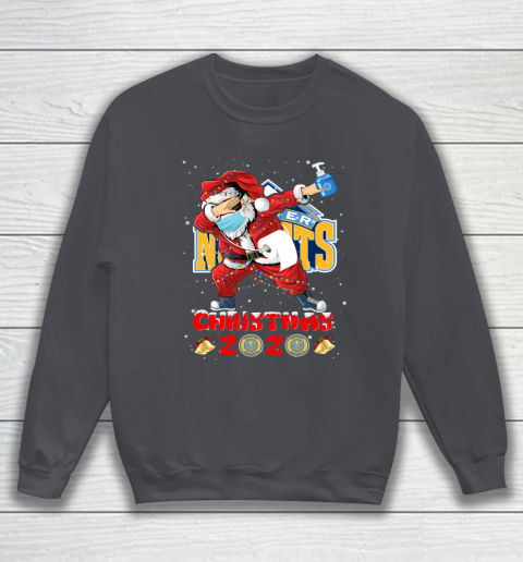 Denver Nuggets Funny Santa Claus Dabbing Christmas 2020 NBA Sweatshirt 4