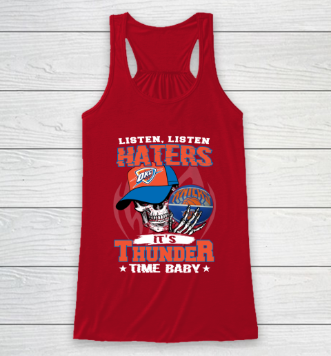 Listen Haters It is THUNGDER Time Baby NBA Racerback Tank 4