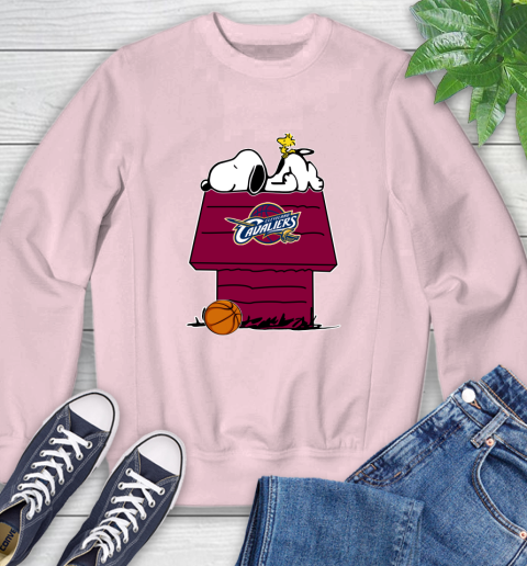 Cleveland Cavaliers NBA Basketball Snoopy Woodstock The Peanuts Movie Sweatshirt 9