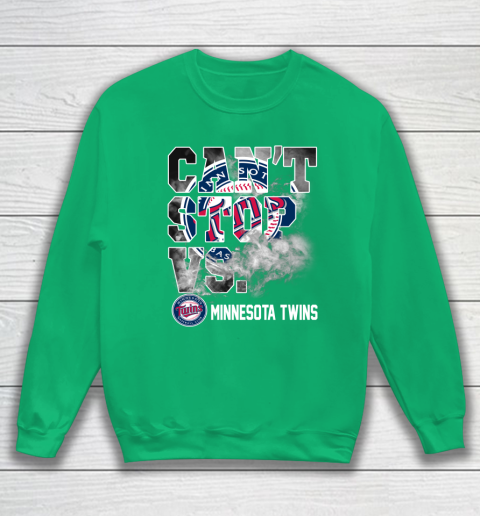 MLB Minnesota Twins Baseball Can't Stop Vs Twins Sweatshirt 5