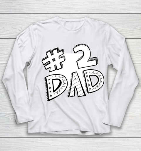 #2 Dad Father's Day Youth Long Sleeve