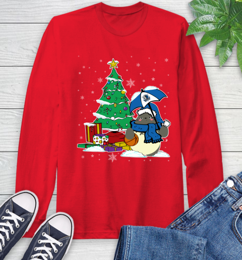 Dallas Mavericks NBA Basketball Cute Tonari No Totoro Christmas Sports Long Sleeve T-Shirt 11