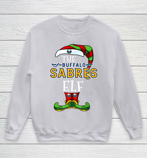 Buffalo Sabres Christmas ELF Funny NHL Youth Sweatshirt 3