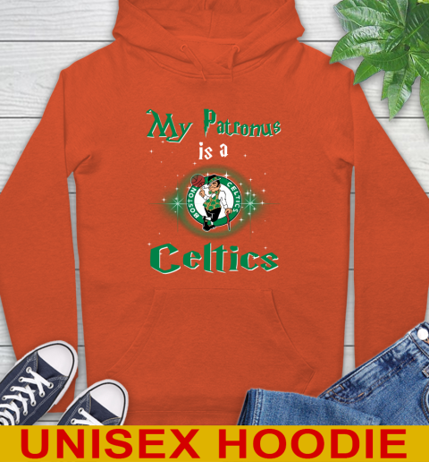 NBA Basketball Harry Potter My Patronus Is A Boston Celtics Hoodie 4